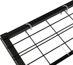 Overhead Garage Storage Rack, 4x4Ft Ceiling Storage Lift 96in Adjustable Height Garage Storage Organization Systerm, Heavy Duty Metal Garages Ceiling Storage Racks, 250lbs Load Capacity (Matte Black1)