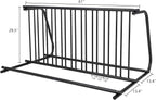 Commercial Bike Rack Garage Floor, Grid Bike Rack in Ground, 10-Bike Capacity Dual Sided Bicycle Storage Stand Floor Parking Stand for Garages, Stores, Schools & Universities Power Coated Steel