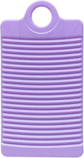 MAOYE Mini Plastic Washing Board for Kids Shirts Clothes Lime Purple