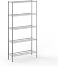 14" Deep x 42" Wide x 86" Height Wire Shelving Kit | 5-Tier | NSF Commercial Storage Rack Unit