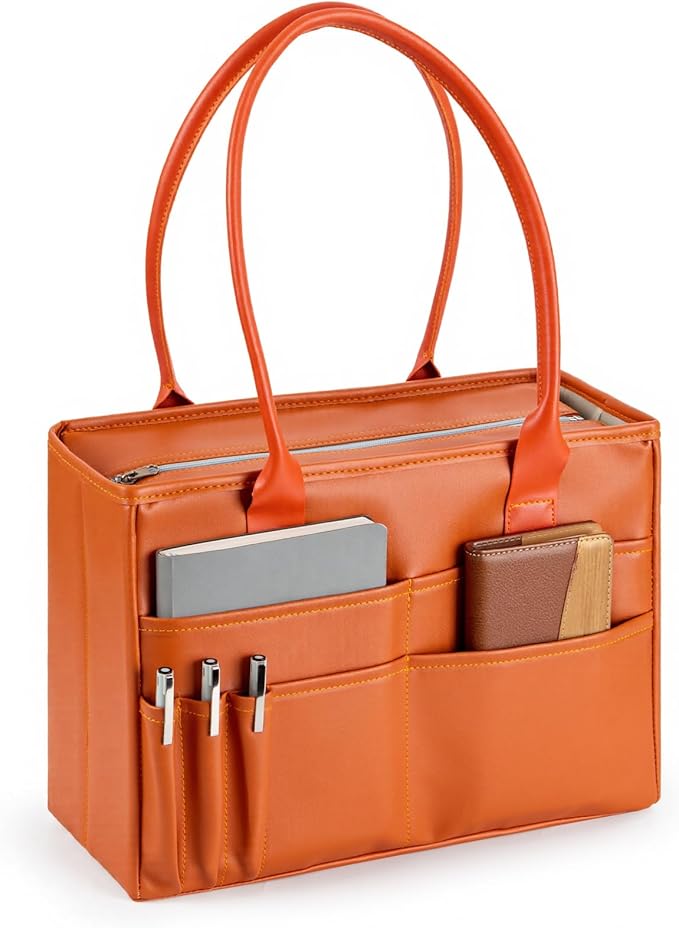 File Tote Bag, Portable File Organizer Box Hanging Filing Box Desktop File Folder Document Storage Organizer with Pockets and Handles