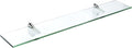 Spancraft Glass F-4.75x33-Chrome Falcon Glass Shelf, Chrome, 4.75" x 33"