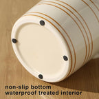 Ceramic Farmhouse Kitchen Utensil Holder for Countertop, Rustic Cooking Utensil Holder Crock Fit for Kitchen Counter. 6*6.8*6.7 IN