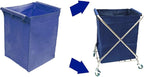 Buhelyc Thickened Oxford Cloth Storage Bag Replacement Liner Bag for Laundry Cart Removable Storage Bag for Commercial/Home(Color:Blue)