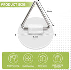 Bilillo 36PCS Adhesive Picture & Plate Hangers, No Nails Wall Hooks, Invisible Heavy Duty Sticky Hanging Hooks for Frames, Plates, Wall Art Decor, No Damage