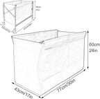 Replacement Liner Bag For Laundry Cart - Removable Liner Bag For Rolling Laundry Basket, Oxford Cloth Storage Bags, Trolley Cloth Bag, Hotel Room Work Trolley Replacement Bag(Blue,77x43x60cm/30x17x24i
