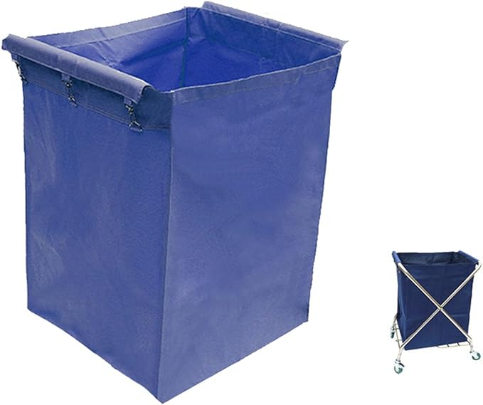 Buhelyc Thickened Oxford Cloth Storage Bag Replacement Liner Bag for Laundry Cart Removable Storage Bag for Commercial/Home(Color:Blue)