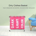 JEOZBM Laundry Sorter, 600D 3 Bag Rolling Storage Laundry Hamper, Dirty Clothes Storage Basket, Large Foldable Laundry Sorter Cart