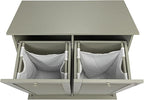 Household Essentials Tilt-out Cabinet Laundry Sorter with Shutter Front, Grey