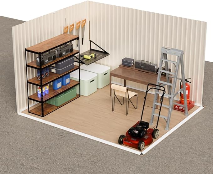 Heavy-Duty Outdoor Garden Shed with Aluminum Alloy Frame, Hinged Door, and Stable Foundation for Secure Storage (10x8 Feet White Garden Shed with Metal Base)