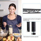 PayLessHere | 6-Tier Wire Shelf | 42"x16"x72" | Black | Adjustable Racks | Heavy-Duty Storage Shelves, Holds Upto 1500 lbs | Rust-Resistant, No-Tool Assembly | for Home, Garage Shelving