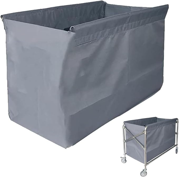 Replacement Liner Bag For Laundry Cart - Removable Liner Bag For Rolling Laundry Basket, Oxford Cloth Storage Bags, Trolley Cloth Bag, Hotel Room Work Trolley Replacement Bag(Gray,77x43x60cm/30x17x24i