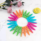 NZKNP 48Pcs Plastic Clothes Pins Heavy Duty, Laundry Clips for Drying Clothes, Beach Towel Clips