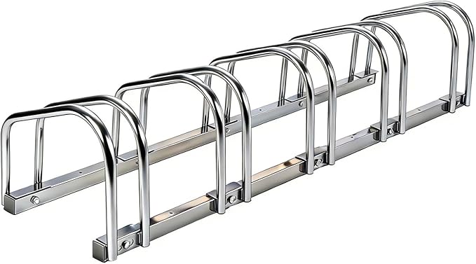Freestanding Bike Floor Stand, Heavy Duty Bicycle Parking Rack for Garage Home Indoor Outdoor, Bike Storage Organizer Fits 22-28 Inch Wheels & 2.2 Inch Tire Width