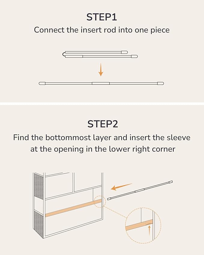 ULG Over the Door Organizer, 5-Tier Extra Large Hanging Storage with 10 Mesh Pockets, 100 lbs Capacity, Heavy Duty Door Organizer for Closet, Bedroom, Nursery Light Grey