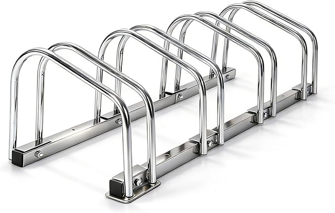 Freestanding Bike Floor Stand, Heavy Duty Bicycle Parking Rack for Garage Home Indoor Outdoor, Bike Storage Organizer Fits 22-28 Inch Wheels & 2.2 Inch Tire Width