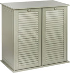 Household Essentials Tilt-out Cabinet Laundry Sorter with Shutter Front, Grey