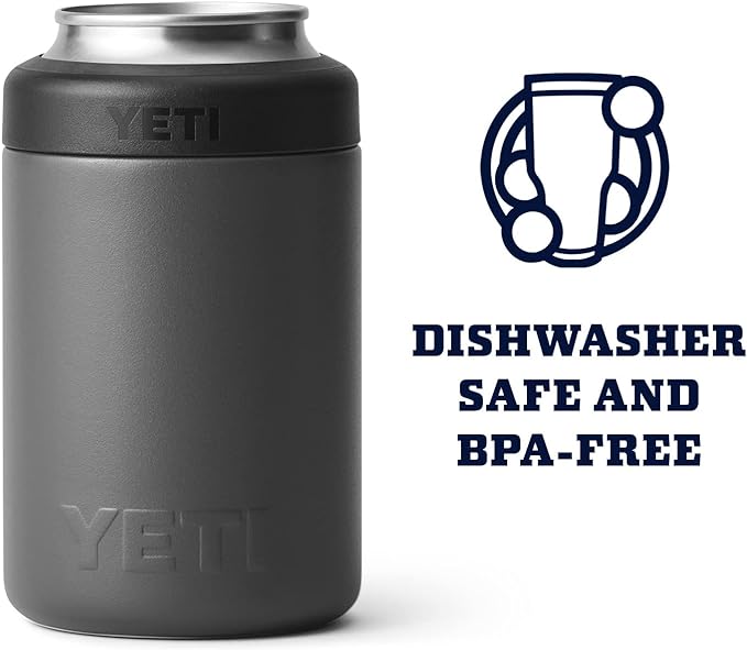 YETI Rambler 12 oz. Colster Can Insulator for Standard Size Cans, Charcoal (NO CAN INSERT)