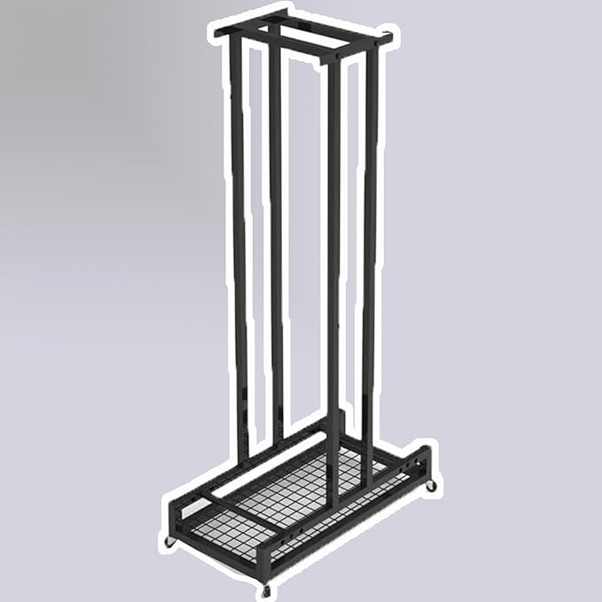 1 2 3 4 5 6 8 9 10 Pair Ski Storage Rack for Organize, Indoor Ski Board Stand for Garage/Basement/Shed, Floor Standing Longboard Carrier Wheels(Holds 2 pcs (1 Pair))
