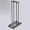 1 2 3 4 5 6 8 9 10 Pair Ski Storage Rack for Organize, Indoor Ski Board Stand for Garage/Basement/Shed, Floor Standing Longboard Carrier Wheels(Holds 2 pcs (1 Pair))
