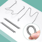 Hotop 12 Pieces Plate Hangers for Wall Stainless Steel Wire Invisible Heavy Duty Plate Hangers Display Holders with 12 Pieces Hooks for Wall Decorative(8/10/12 Inch,Silver)