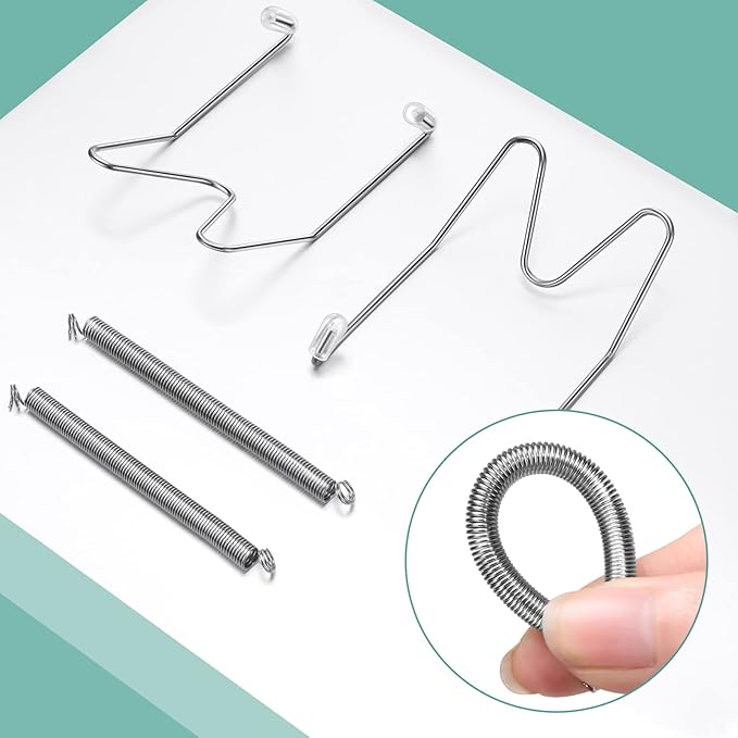 Hotop 12 Pieces Plate Hangers for Wall Stainless Steel Wire Invisible Heavy Duty Plate Hangers Display Holders with 12 Pieces Hooks for Wall Decorative(4-5 Inch,Silver)