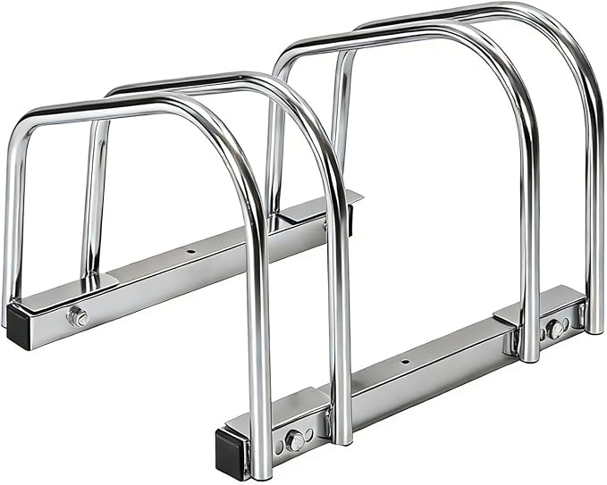 Freestanding Bike Floor Stand, Heavy Duty Bicycle Parking Rack for Garage Home Indoor Outdoor, Bike Storage Organizer Fits 22-28 Inch Wheels & 2.2 Inch Tire Width