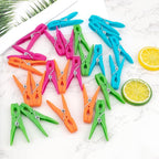 72Pcs Plastic Clothes Pins,Beach Towel Clips Small Heavy Duty,Laundry Clips for Drying Cloth,Clothesline Clips,Cloth Pins for Hanging