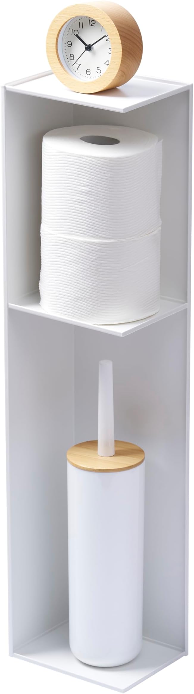 YAMAZAKI Home Tower Slim Bathroom Storage, Toilet Paper Stocker - Steel -