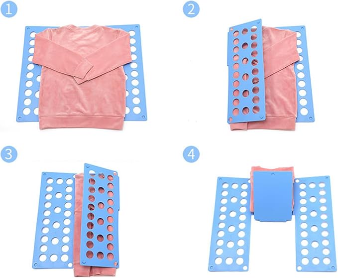 T Shirt Folder Clothes Folding Board, CollapsiblePlastic Laundry Aid, Adjustable SpeedFlip Organizer, Household Liner SorterOrganiser, for Clothing Easy Fast Home Travel Dorm Organization