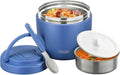Thermo Food Jar for Hot Food Adults 32OZ Soup Thermo Lunch Containers Wide Mouth Vacuum Insulated Stainless Steel Leakproof Bento Box with Spoon (Blue)