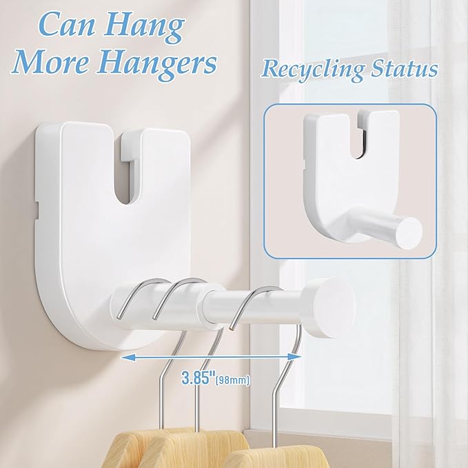 Danpoo Retractable Clothesline for RV, Laundry Room & Outdoor Yard - Heavy Duty Anti-Sag Wall Mounted Clothes Drying Line with Stainless Steel Rope
