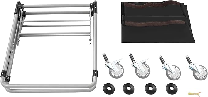 Commercial Laundry Cart with Wheels, 220LBS Capacity Heavy Duty Rolling Laundry Sorter with Steel Frame and Waterproof Oxford Cloth, Folding Laundry Hamper with Removable Bag for Home & Hotel (Black)