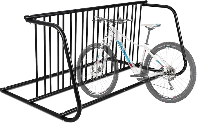 10 Bike Rack Stand, Commercial Grid Dual Sided Bike Rack Ground, Bicycle Storage Stand Floor Parking Stand for Garages, Stores, Schools & Universities, Powder-Coated Steel