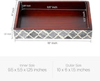 Handicrafts Home 10x6 Grey Small Bathroom Tray, Vanity Organizer for Perfume & Cosmetics, Kitchen Counter, Bathroom Tray, Guest Towel Holder, Decorative Napkin Holder, Bathroom Countertop Storage