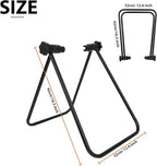 Bike Stand Floor Rack, Portable Bicycle Parking Stand for Road Bike, Mountain Bike & E-Bike, Foldable Steel Indoor Bike Holder