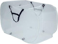 Pop-Up Mesh Triple Sort Laundry Basket with Three Compartments, White, 16" x 16" x 28"