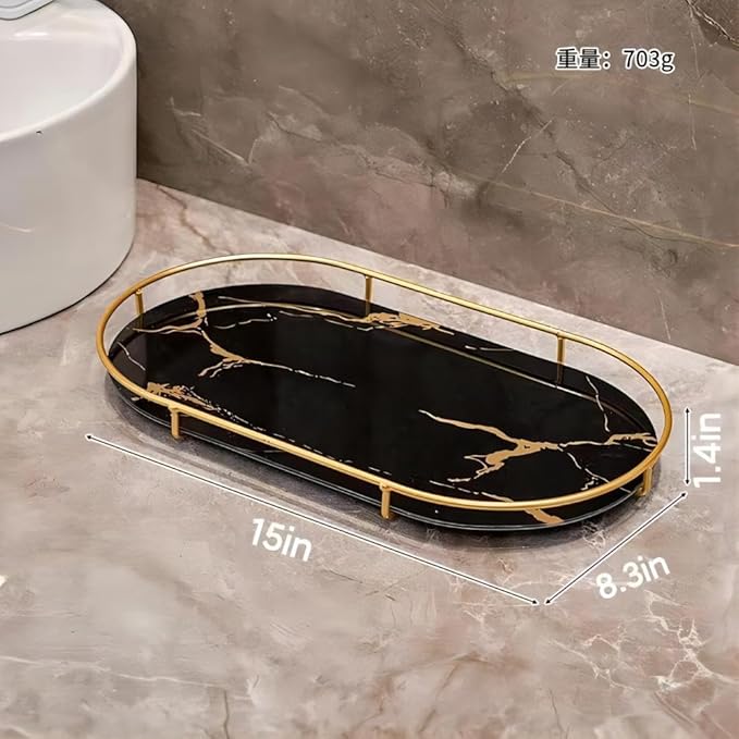 Gold Storage Rack, Bathroom Table Shelf, Perfume Tray, Beautiful Appearance, Super Capacity, Complete Your Daily Storage (QS-20-1) (QS-20-1)