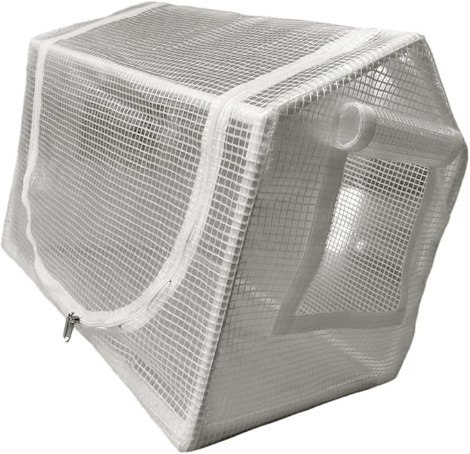 Hexagonal PVC Plant Shelter with Insulated Panels for Winter Gardening Indoor Outdoor Easy Setup & Storage Balcony Gardening Hothouse