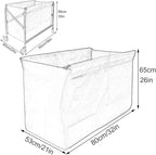 Replacement Liner Bag For Laundry Cart - Removable Liner Bag For Rolling Laundry Basket, Oxford Cloth Storage Bags, Trolley Cloth Bag, Hotel Room Work Trolley Replacement Bag(Blue,80x53x65cm/32x21x26i