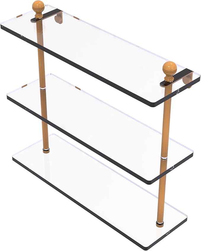 Mambo Collection Triple Tiered Glass Shelf