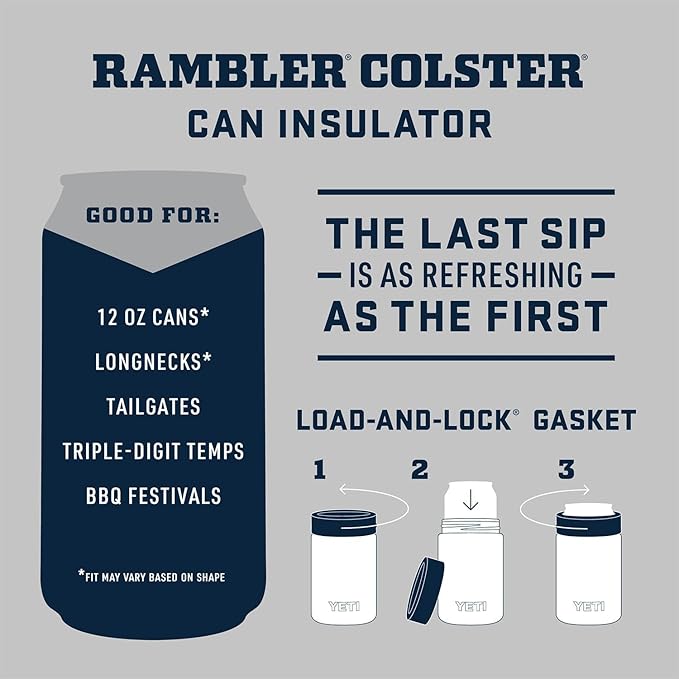 YETI Rambler 12 oz. Colster Can Insulator for Standard Size Cans, Ridgeline