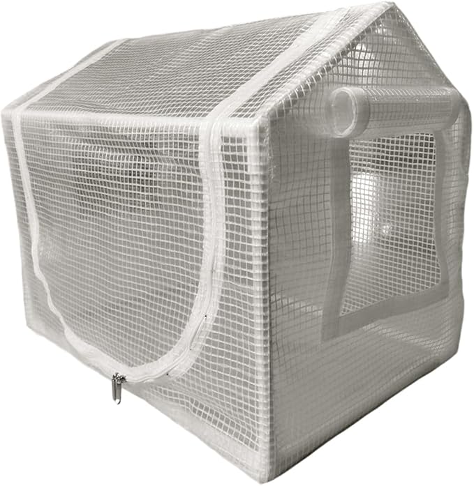 Hexagonal PVC Plant Shelter with Insulated Panels for Winter Gardening Indoor Outdoor Easy Setup & Storage Balcony Gardening Hothouse