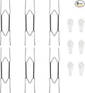 Bilillo 6 Pack Plate Hangers for The Wall, Suitable for 9-11 Inch Decorative Plate,Invisible Heavy Duty Wire Plate Holder with Wall Hooks, Plate Hangers for Displaying Plates, Platter, Dish (Black)