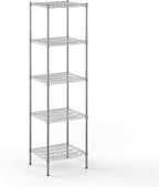 21" Deep x 24" Wide x 86" Height Wire Shelving Kit | 5-Tier | NSF Commercial Storage Rack Unit