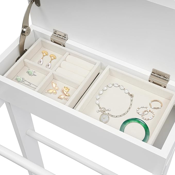 Valet Stand for Man, Suit Clothes Wood Stands, Wooden Coat Hanger Rack with Top Tray, Clothing Rack Organizer with Shoe Rack & Lidded Storage, Freestanding Belt Holder Mens Valet Stand (White)