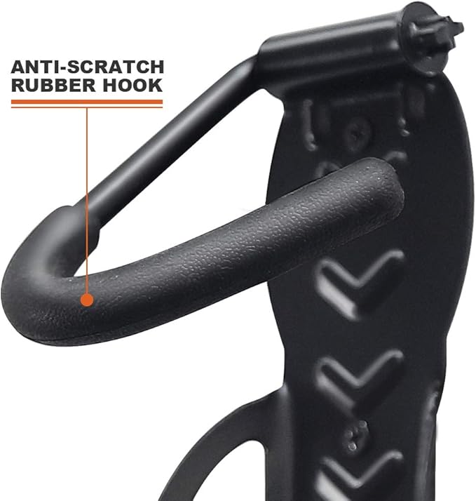 Wallmaster Bike Storage Rack for Garage, Wall Mount Bicycles Hanger, 4-Pack Bike Storage System Vertical Bike Hooks