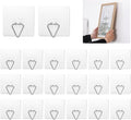DIDUDIDU Wall Plate Hangers for Display - 20 Pack Invisible Adhesive Picture Hanger Holders for Wall - Ideal for Hanging Large Decorative Plates, Paintings, Artwork - 2.8 inch