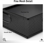 Metal Mesh Desk Organizer Tray, A4 Large Office Storage Box Set, 12.6X 9.1 x 2.8Inches, and Storage Containers for Gift Wrap, and Crafts