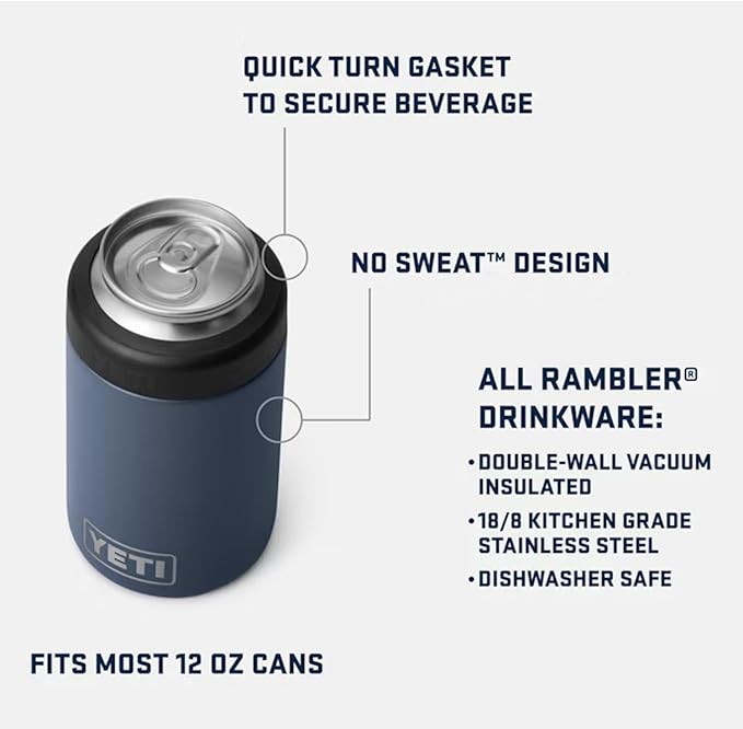 YETI Rambler 12 oz. Colster Can Insulator for Standard Size Cans, Sandstone Pink